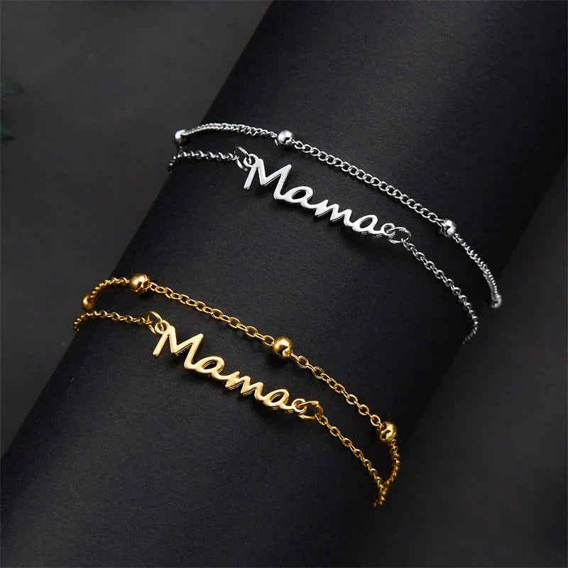 Mama stainless steel bracelet