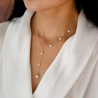 Vintage Hanger Pearls Necklace