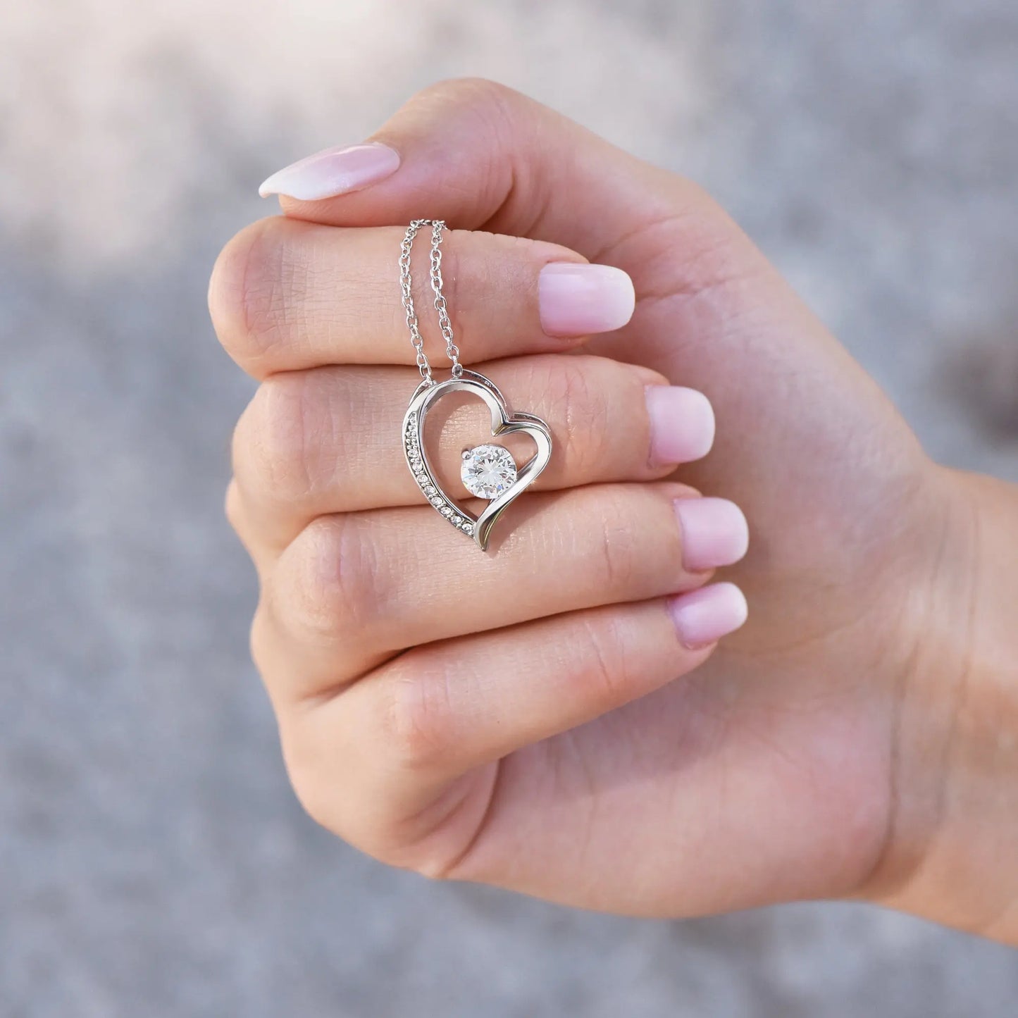 Classic Zirconia Necklace for Mum
