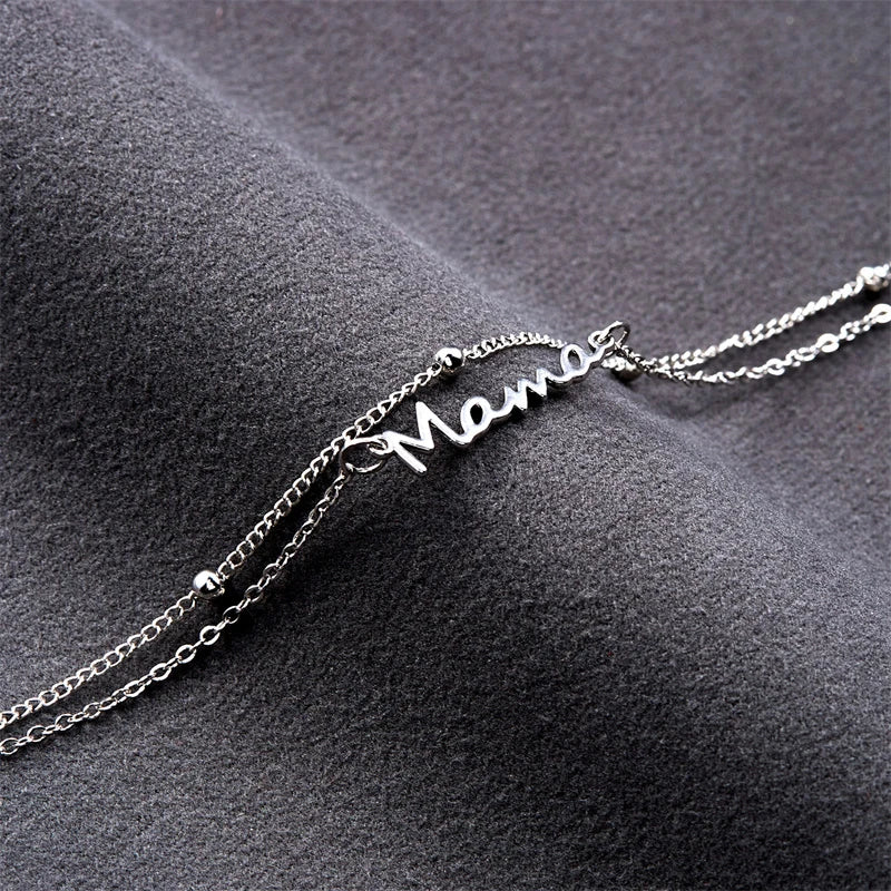 Mama stainless steel bracelet