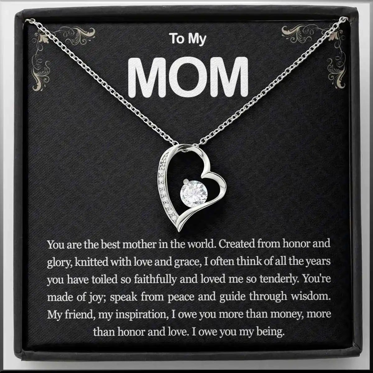 Classic Zirconia Necklace for Mum